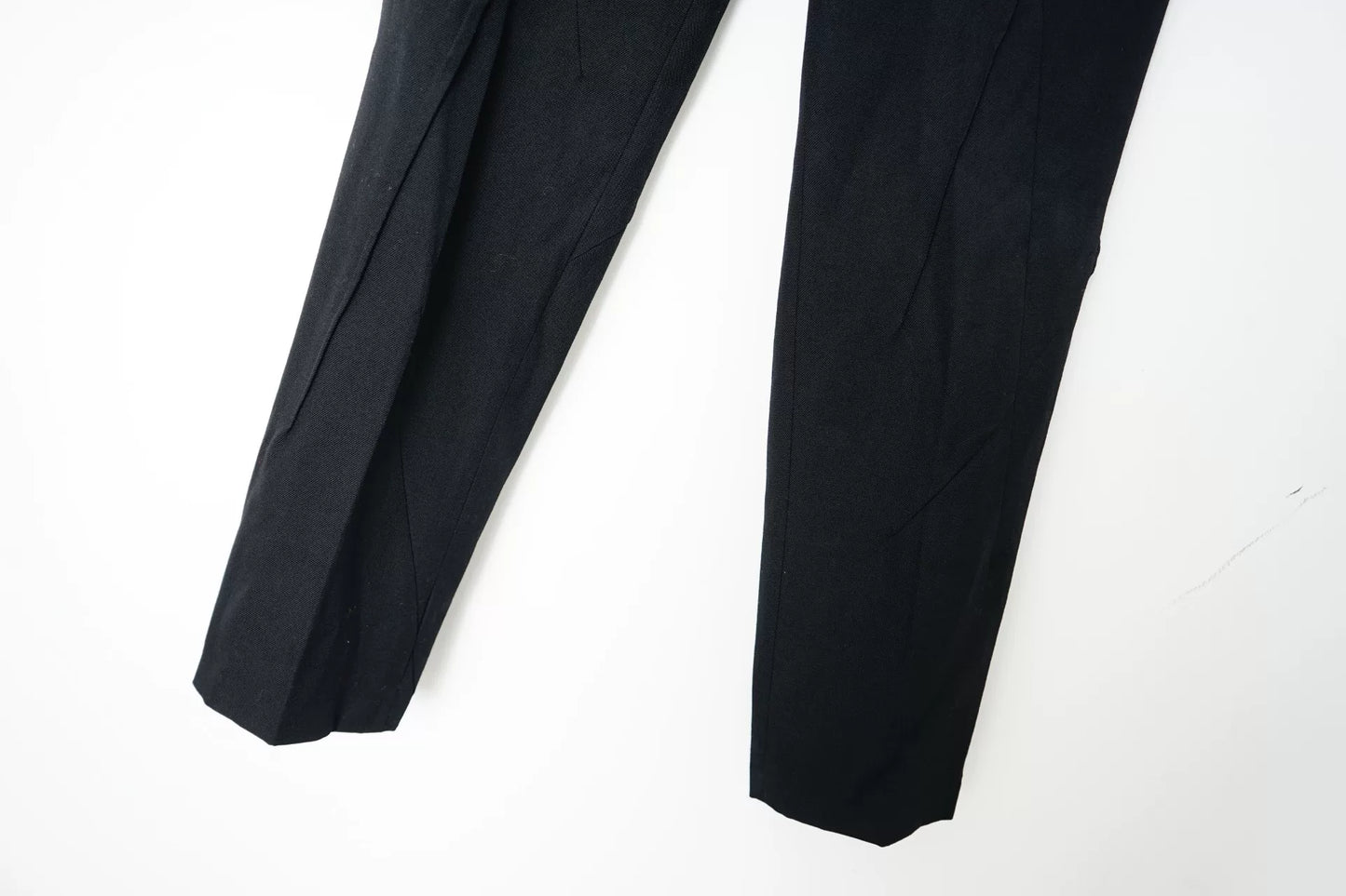 Undercover Wool Cropped Geometric Panel Pants