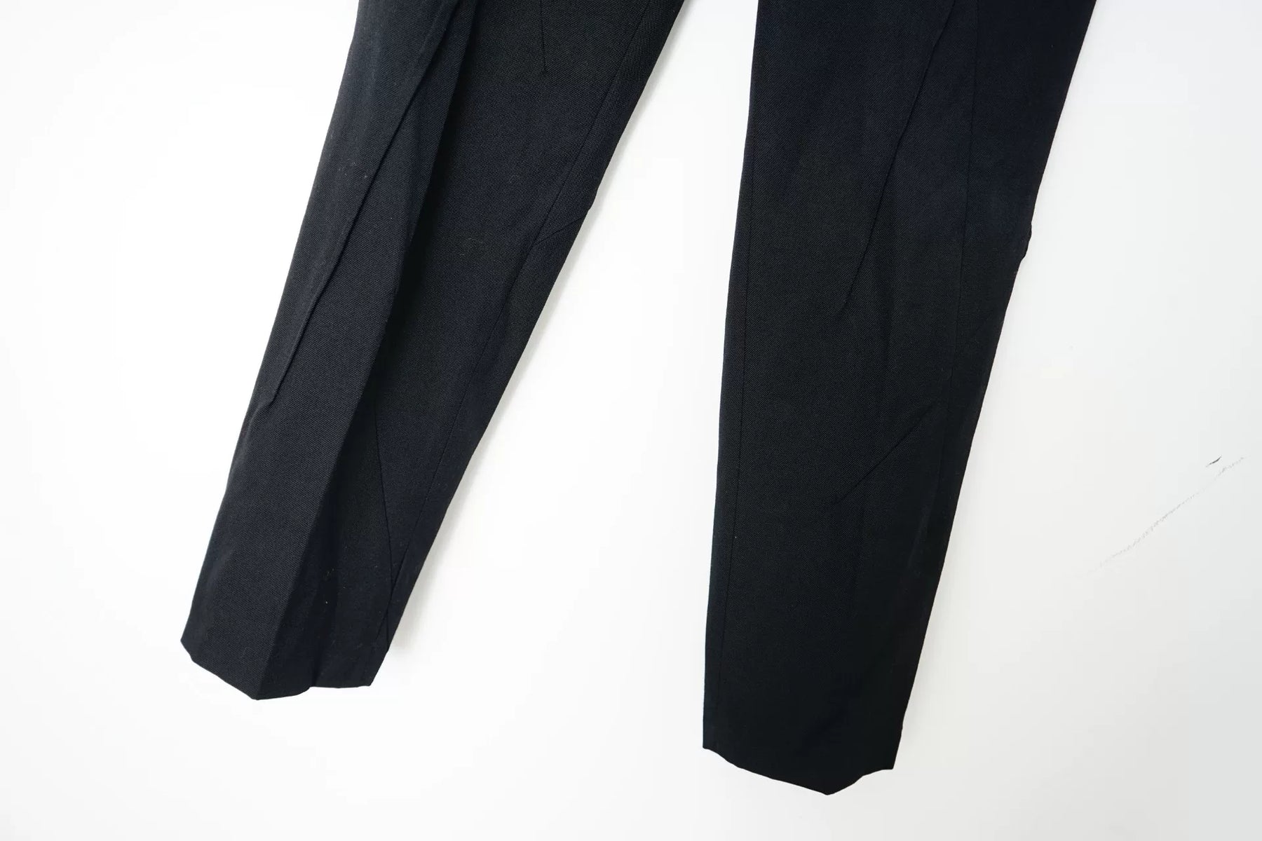 Undercover Wool Cropped Geometric Panel Pants