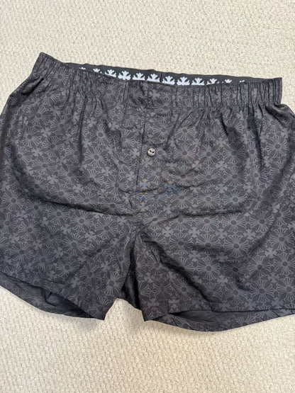 Chrome Hearts Black Subtle Pattern Beach Shorts