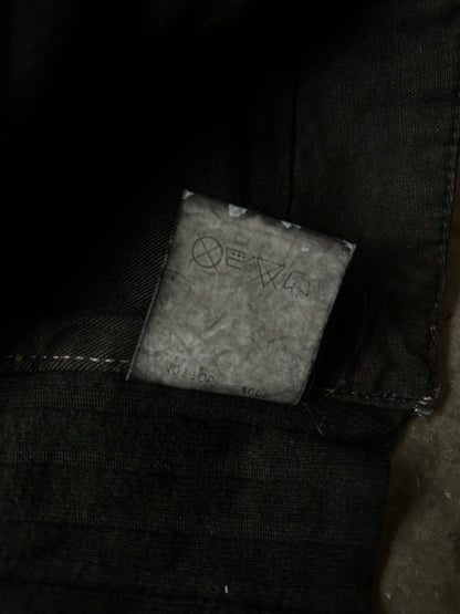 black denim vest with unique design