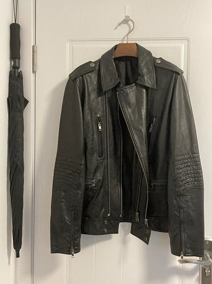 jean paul gaultier leather biker jacket