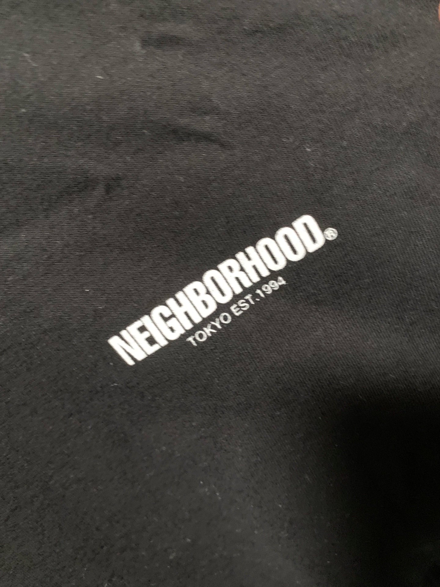 neighborhood black long sleeve sweatshirt