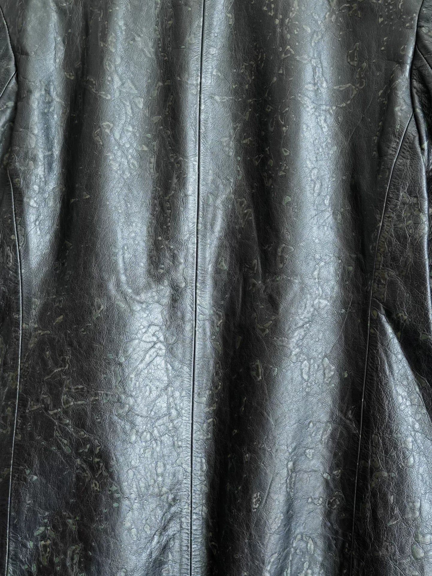 yohji yamamoto limited edition patterned leather jacket