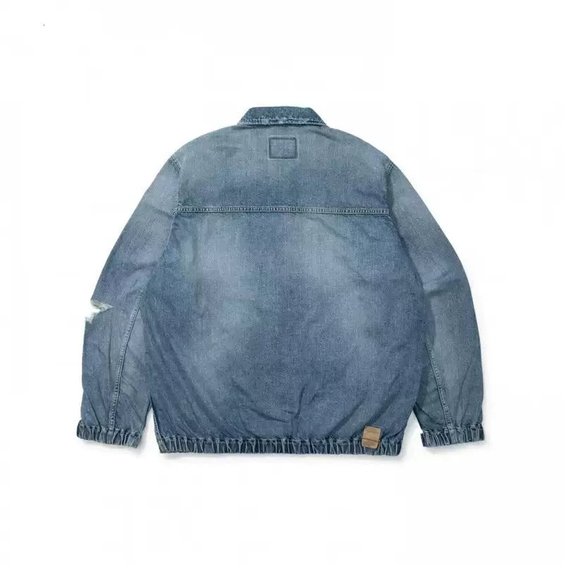 MADNESS 22SS Washed Distressed Denim Jacket