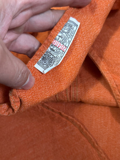 Orange Pepper Salt Fabric Shirt