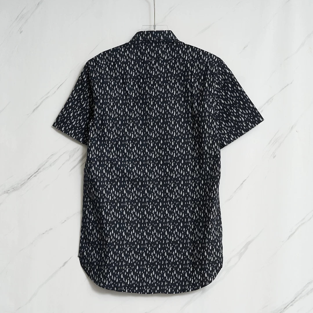 Saint Laurent Men's Teardrop Short-Sleeve Shirt