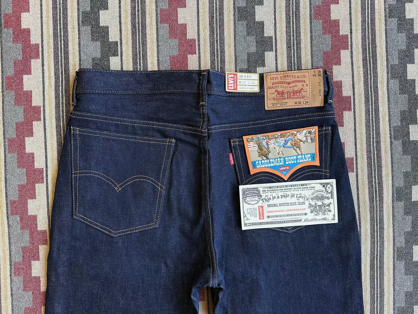 levi's lvc 1970s bootcut jeans indigo