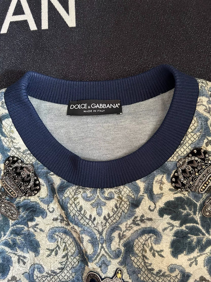 Luxury Dolce & Gabbana Embellished Sweatshirt