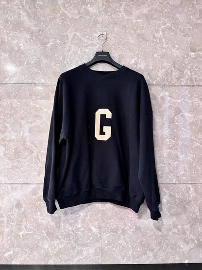 Fear of God Black Sweatshirt with Logo