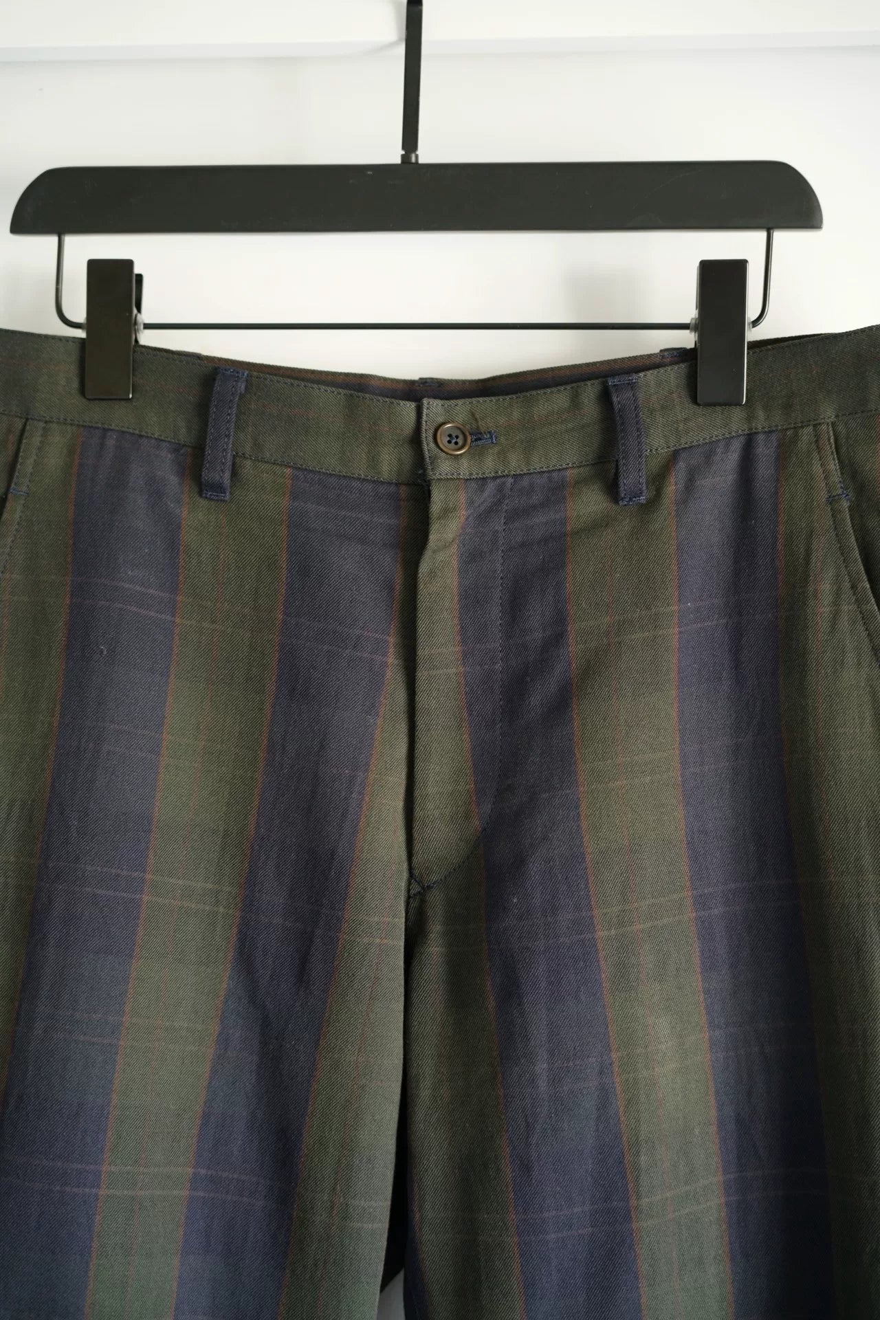 Yohji Yamamoto Wool Plaid Trousers