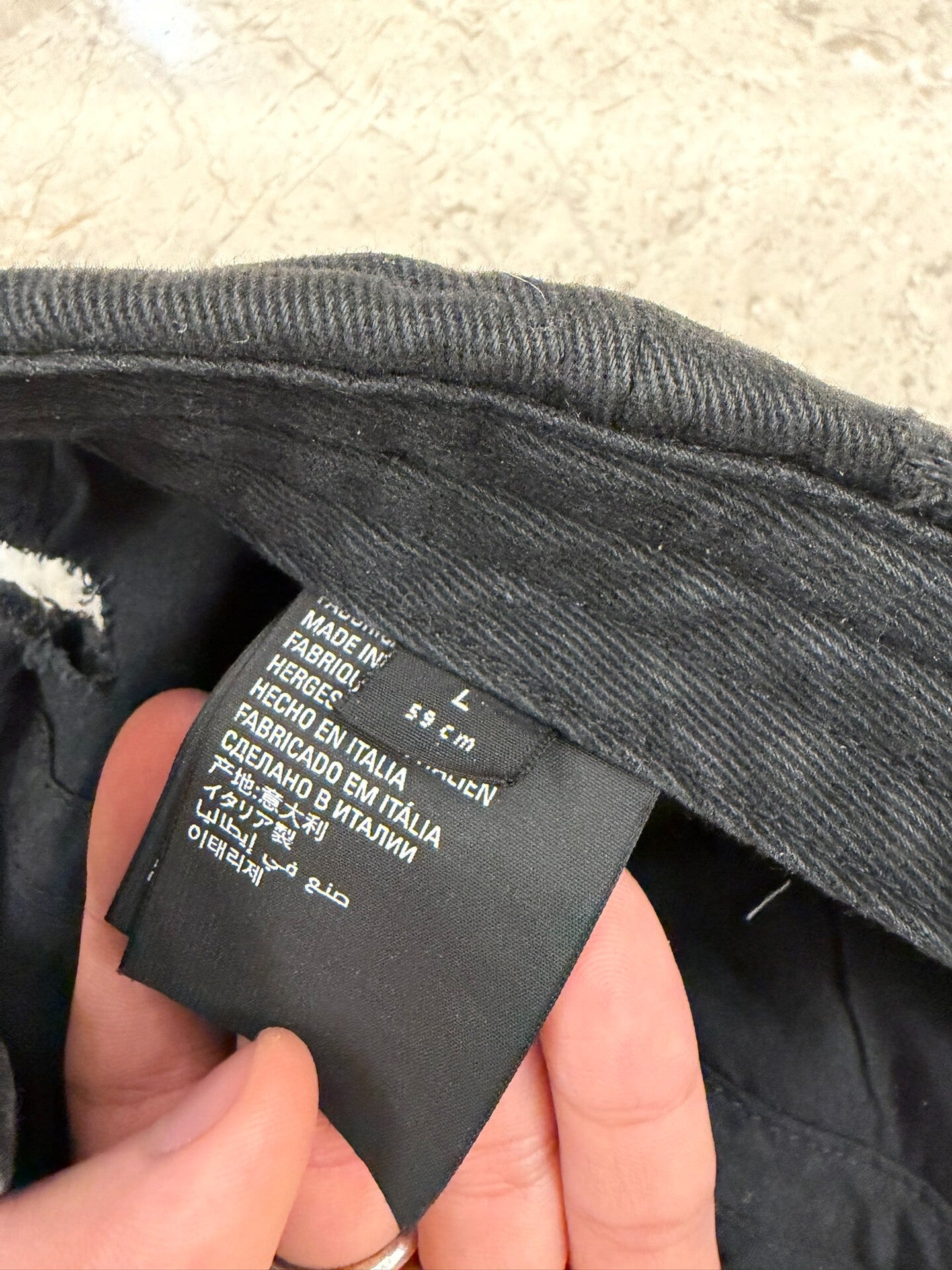 Balenciaga Distressed Duckbill Cap