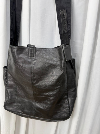 Yohji Yamamoto Noir Deconstructed Leather Crossbody