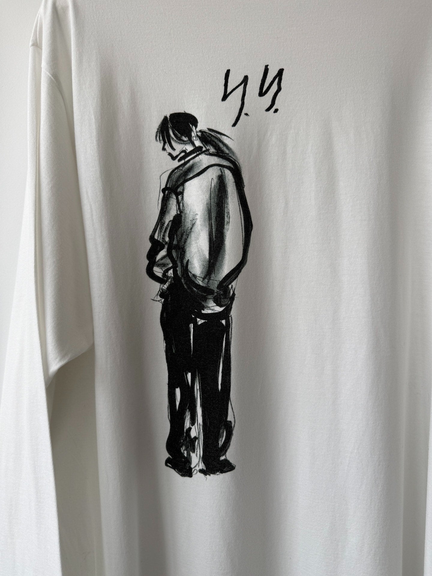 Yohji Yamamoto 25SS Hand-Drawn Portrait Sweatshirt