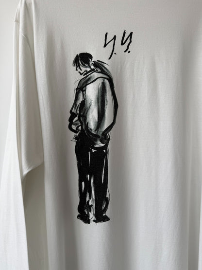 Yohji Yamamoto 25SS Hand-Drawn Portrait Sweatshirt