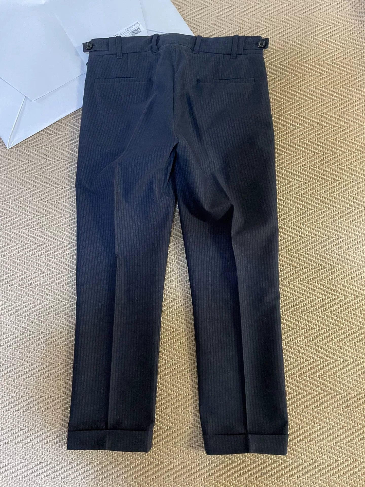 Visvim Paccard Stripe Cropped Slacks