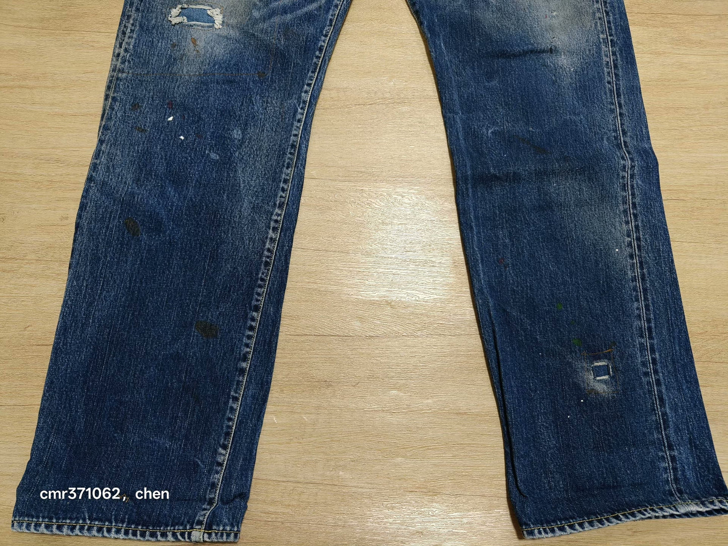 visvim TRAVAILLER BRACES DRY DENIM-7