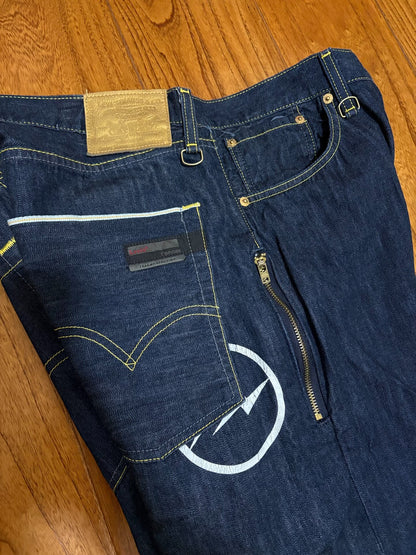 levis fenom gold label raw denim jeans