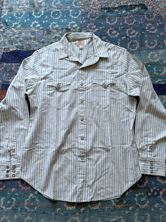 rrl striped western long sleeve shirt