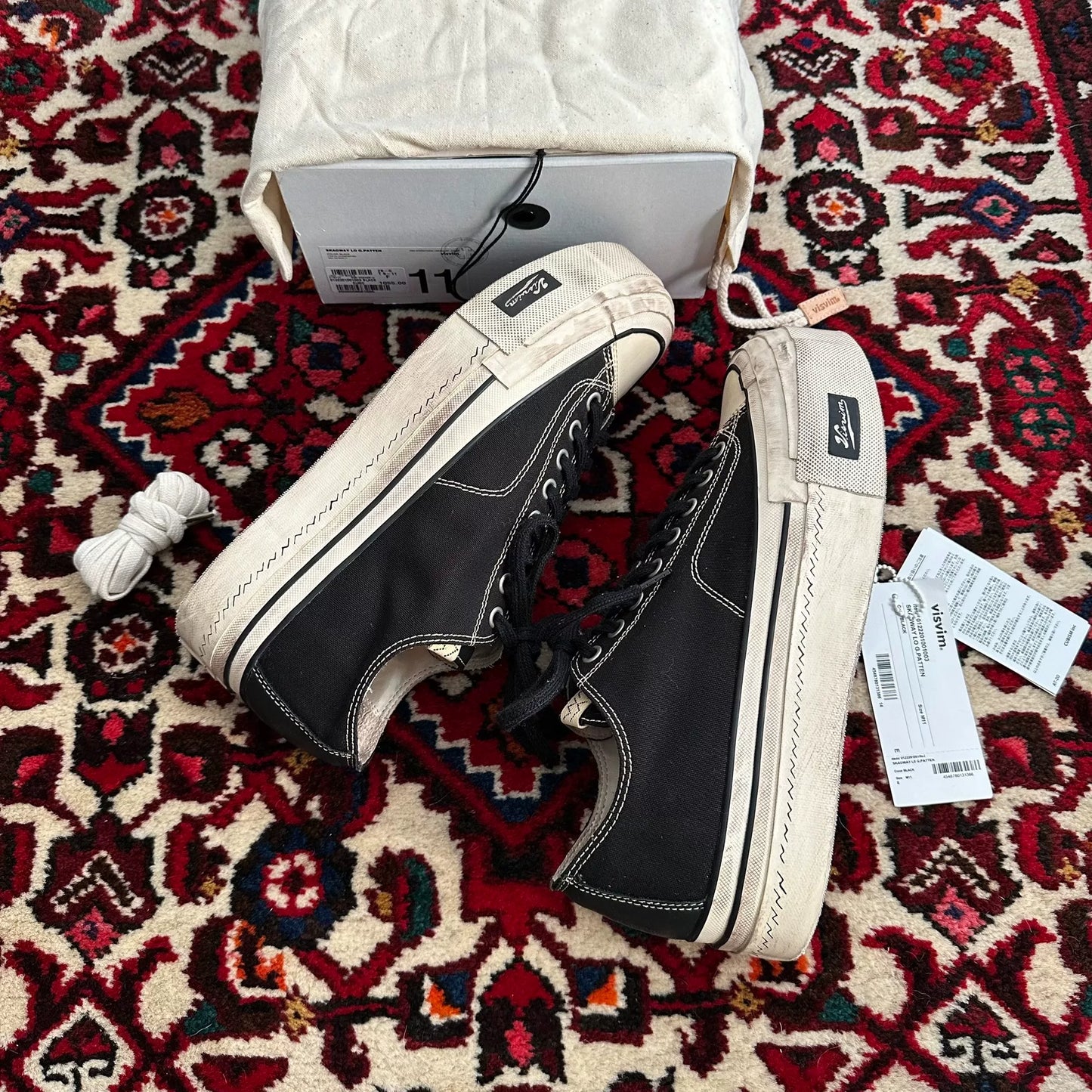 visvim 22aw skagway canvas shoes size 11