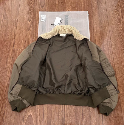 castro janker jacket with fur collar