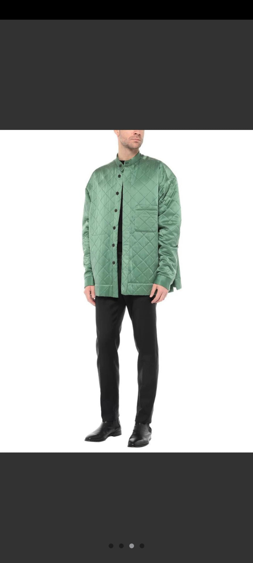 Haider Ackermann Green Gold Embroidered Silk Jacket