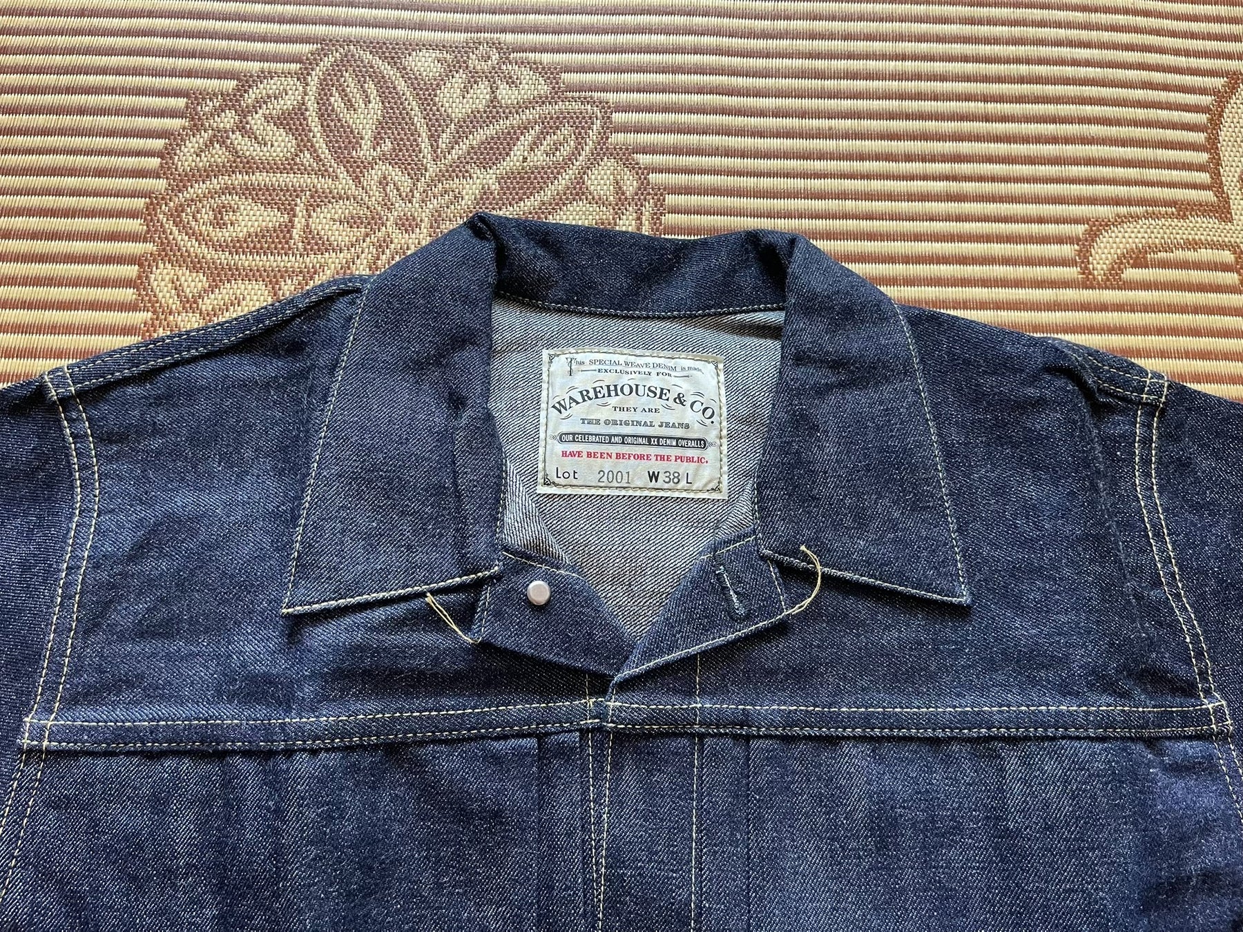 Warehouse 2001 Raw Denim Jacket S506XX