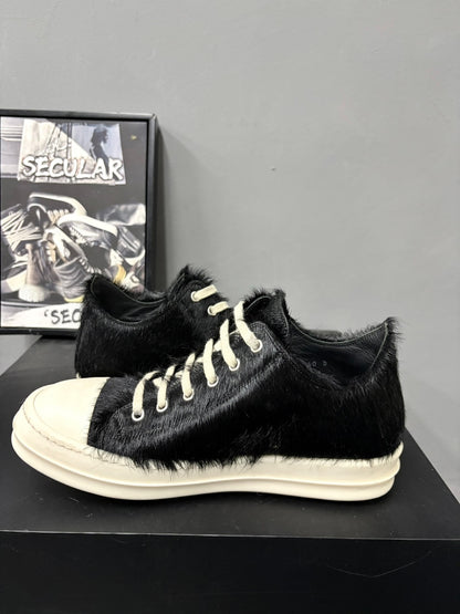 Rick Owens Horsehair High-Top Sneakers