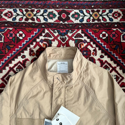 visvim m65 coat in beige color