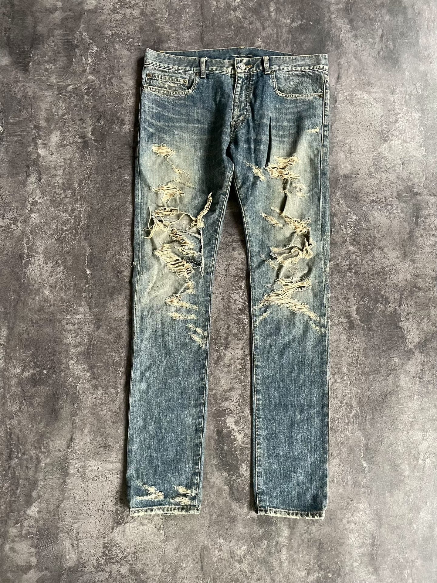 Saint Laurent Distressed Jeans