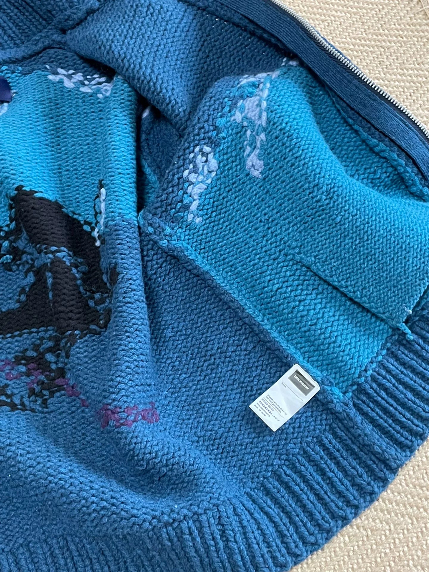 descendant ski cowichan knit sweater jacket