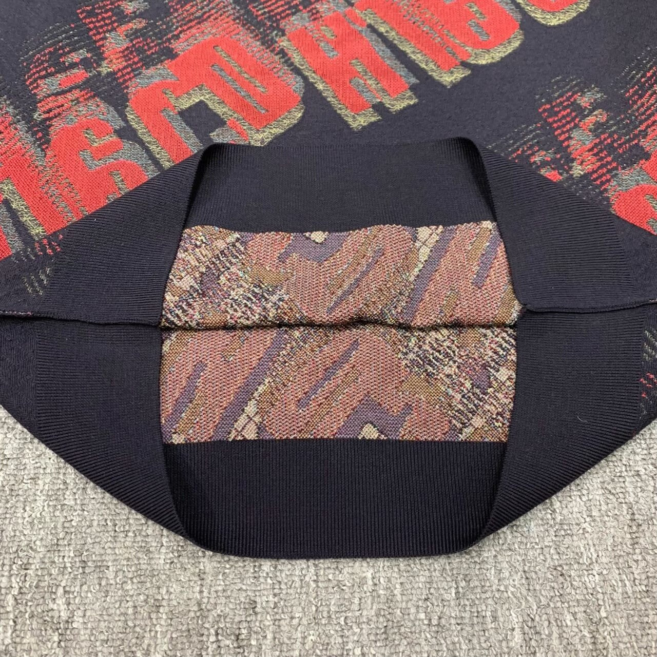 dior cd logo print knitted sweater