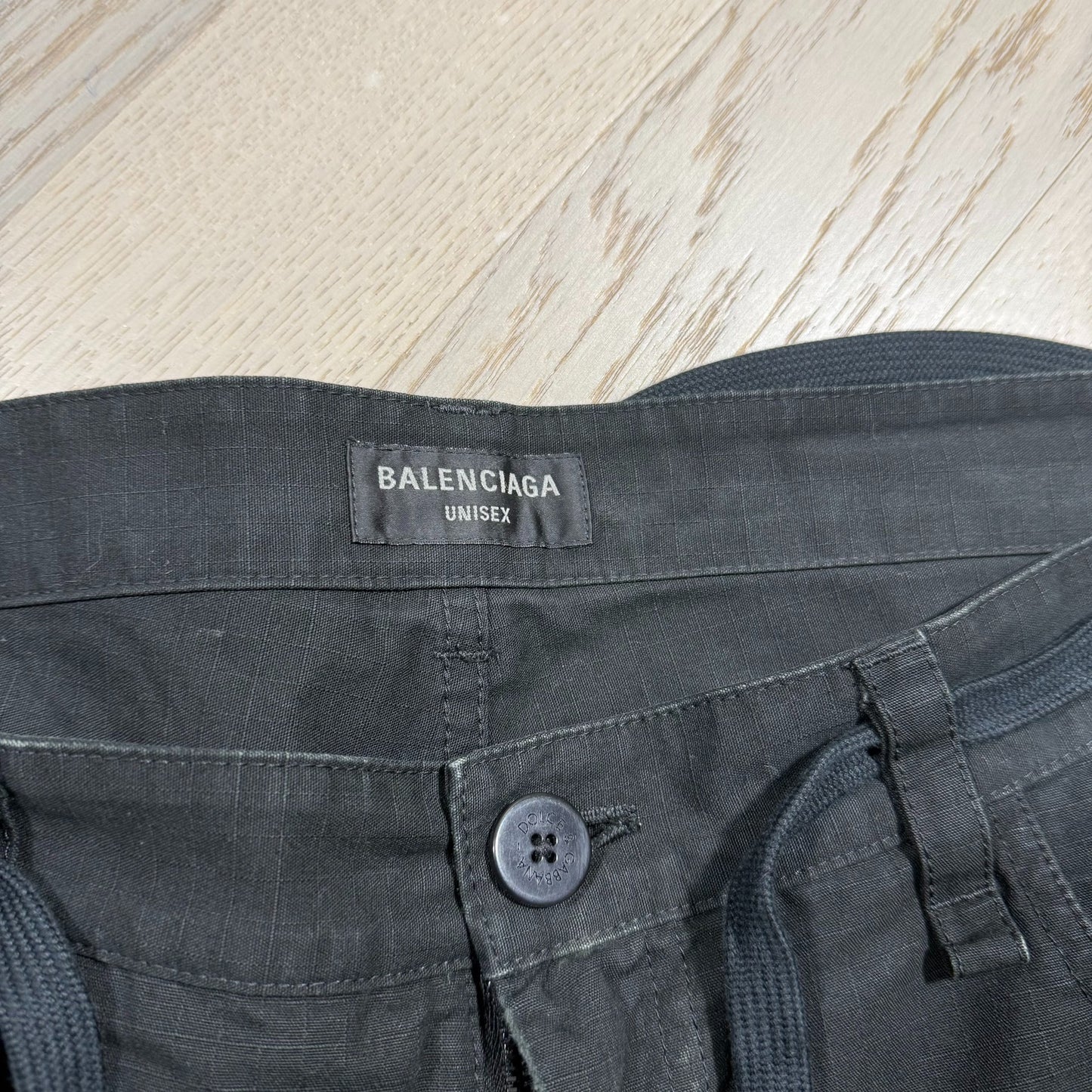 Balenciaga Washed Distressed Cargo Pants