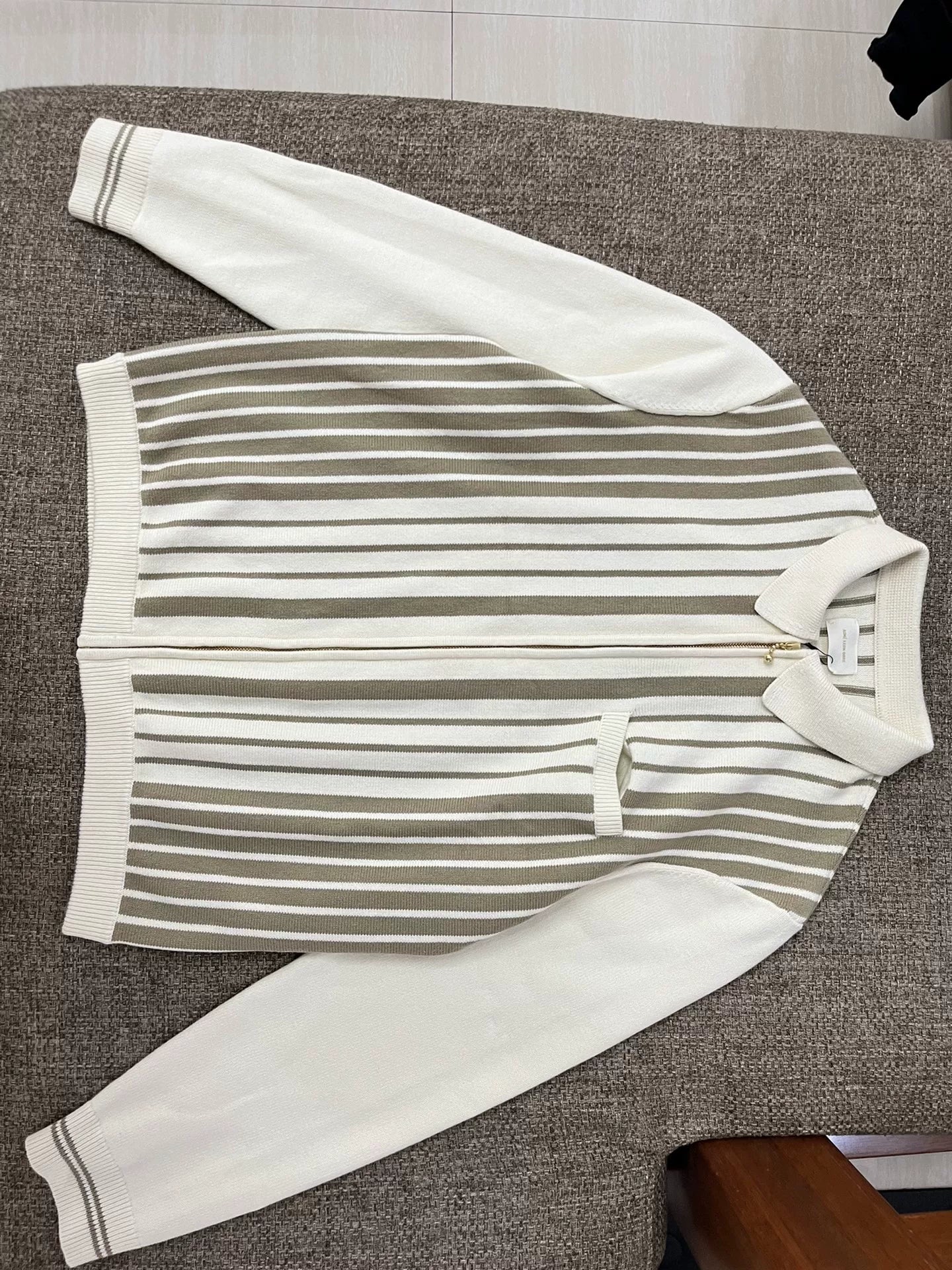 AIME LEON DORE Striped Knit Cardigan