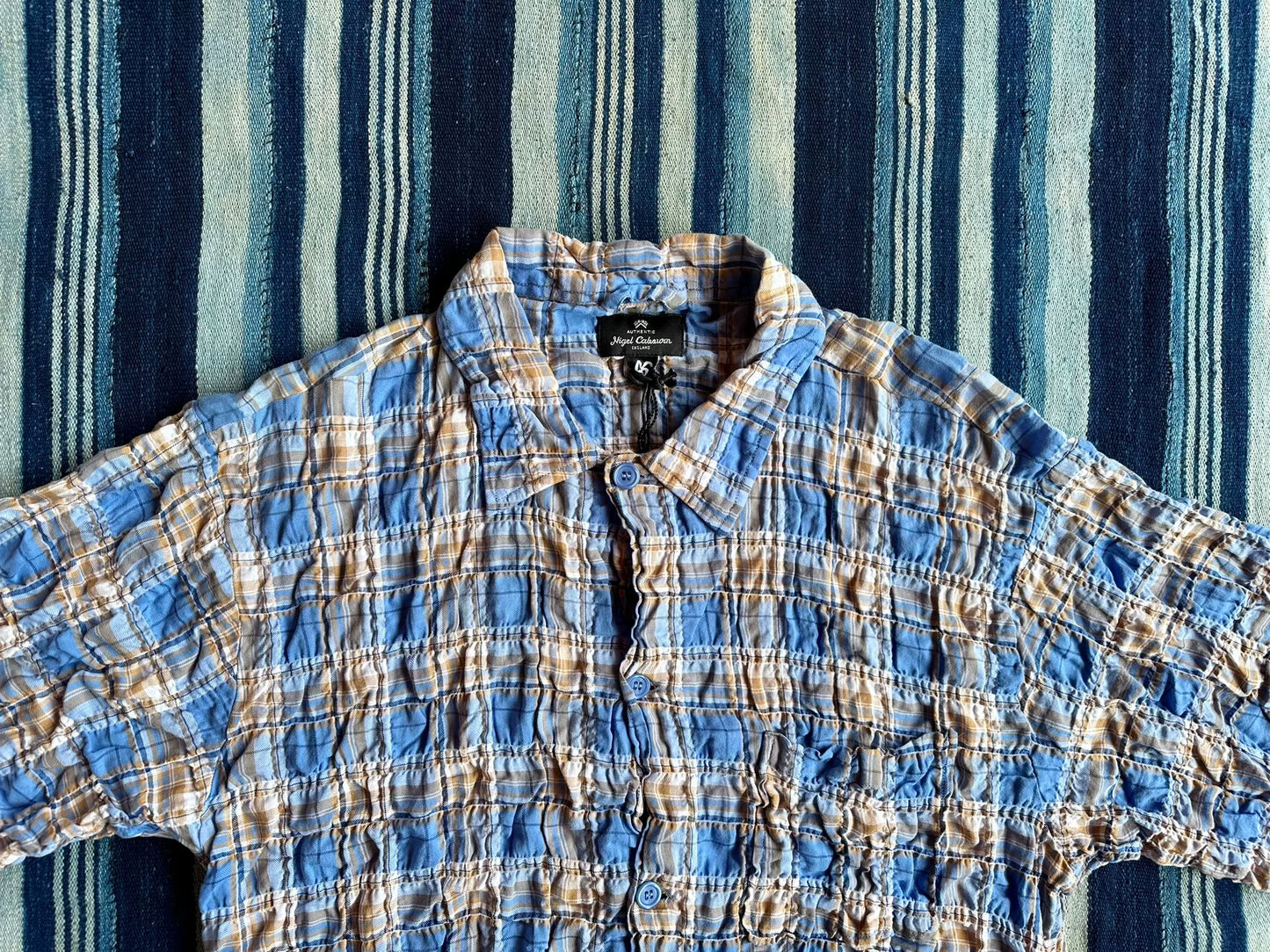 Nigel Cabourn Frankies Check Short-Sleeve Shirt