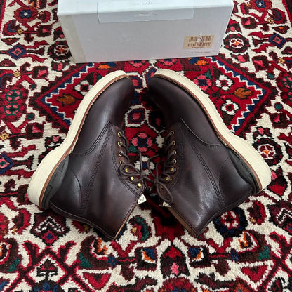 visvim virgil boots in dark brown