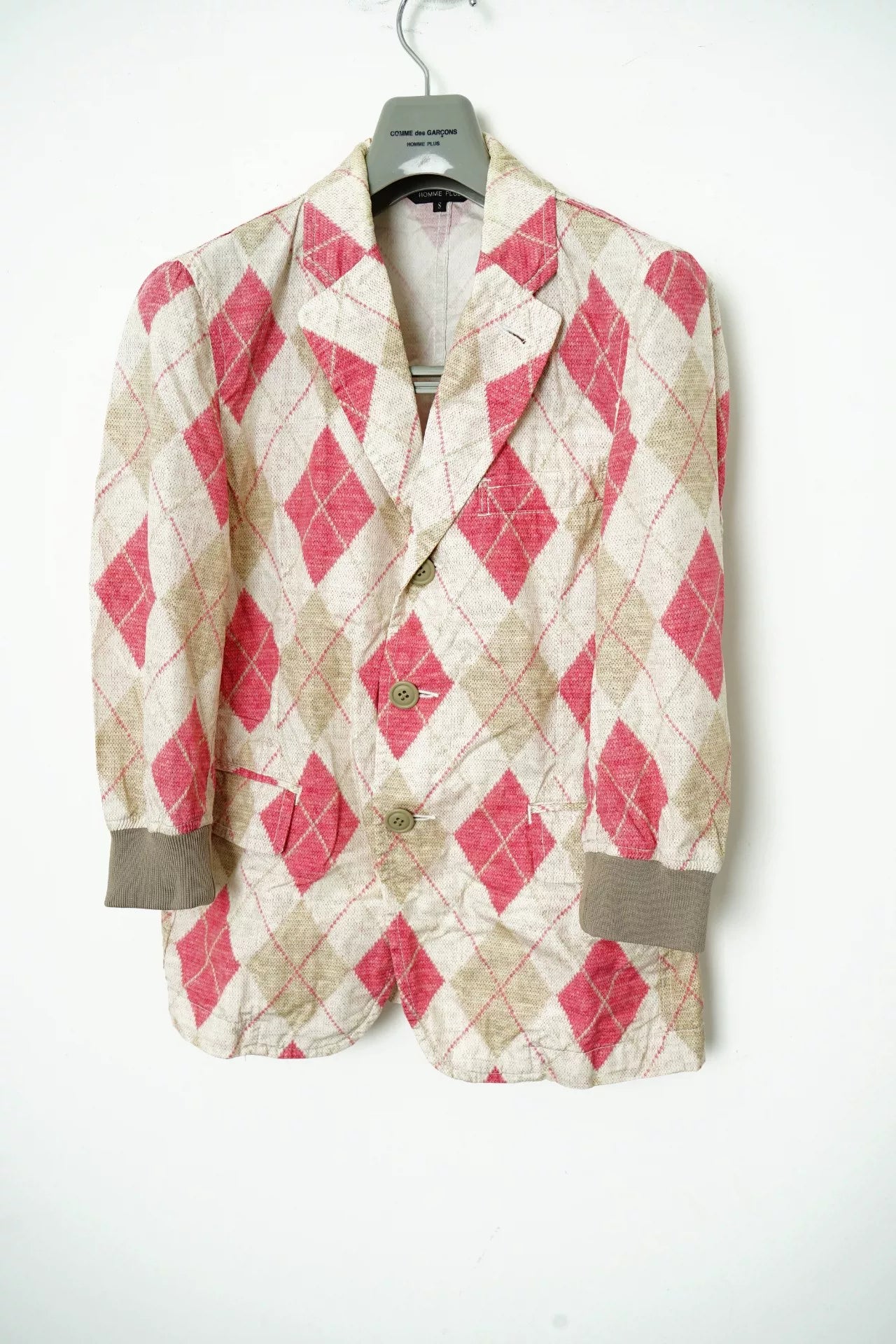 Comme des Garçons Spring Summer Diamond Check Blazer