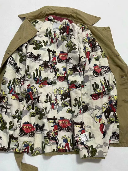 visvim 14AW HENDEE TRENCH HERRINGBONE