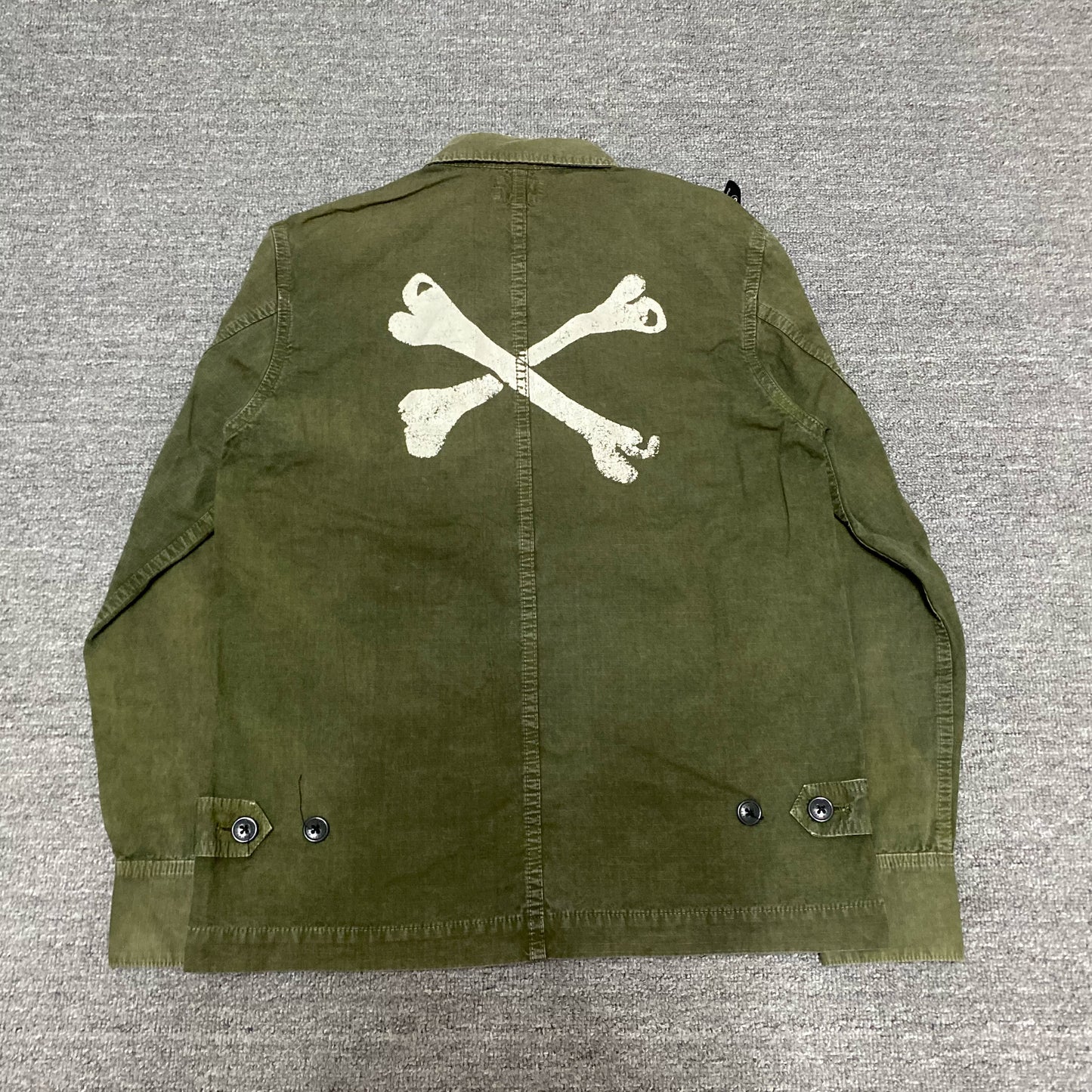 WTAPS 13SS JUNGLE Bone Washed Batik Shirt