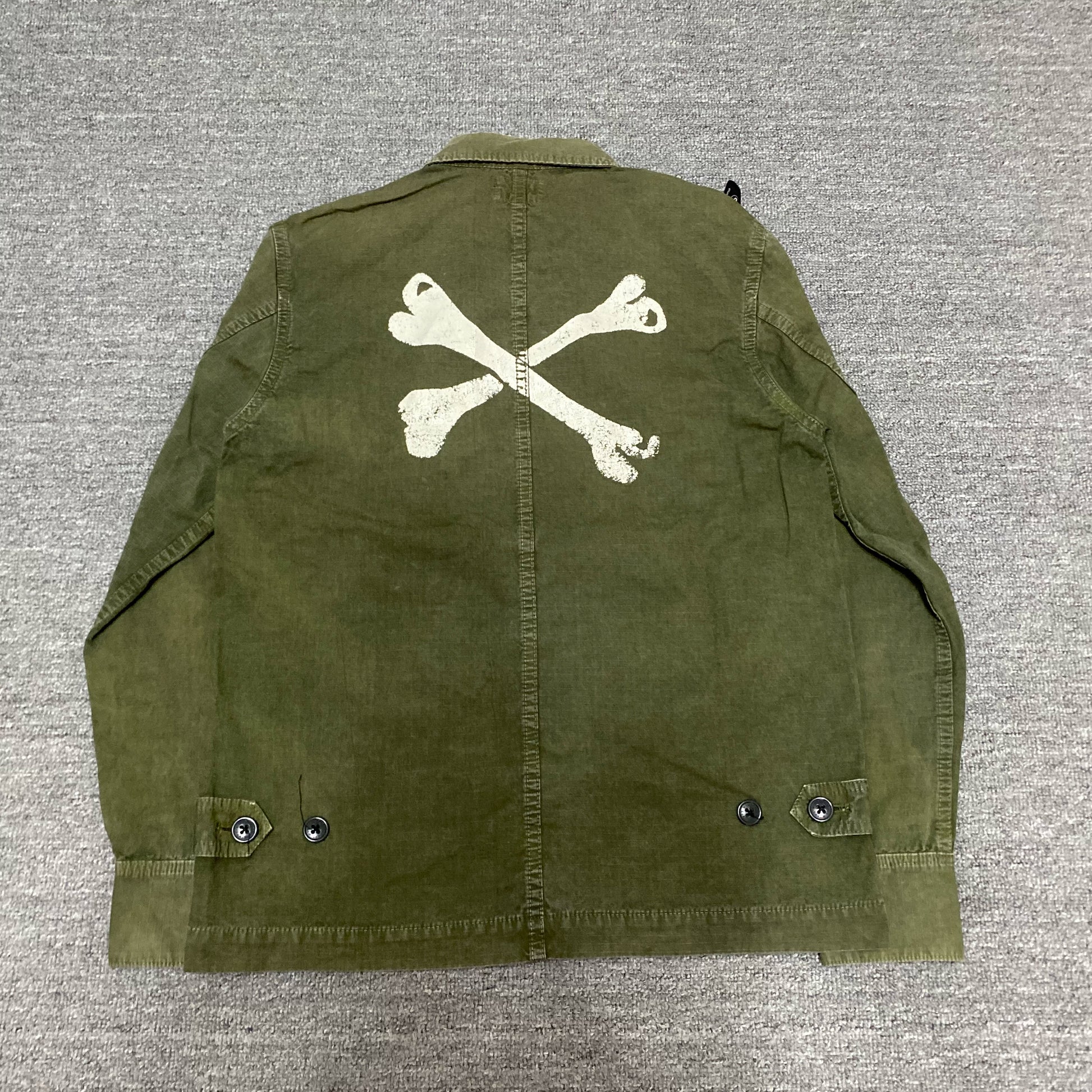 WTAPS 13SS JUNGLE Bone Washed Batik Shirt