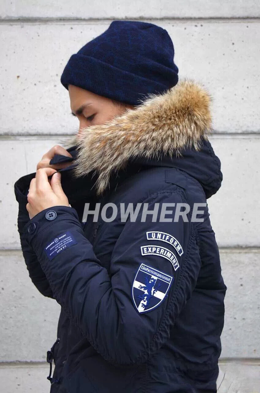 Padded Mods Coat with Fur Collar