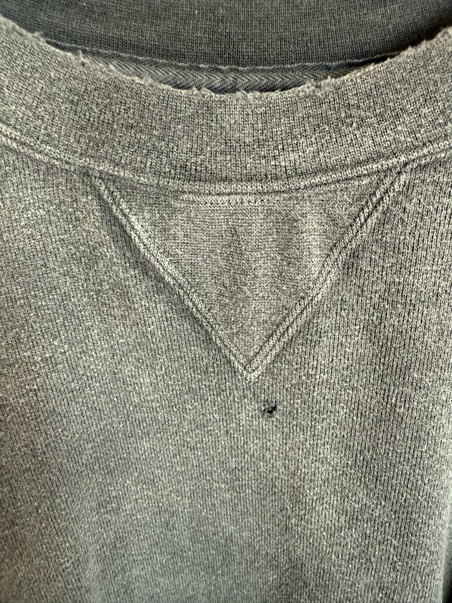 Visvim Distressed Gray Crewneck Sweatshirt
