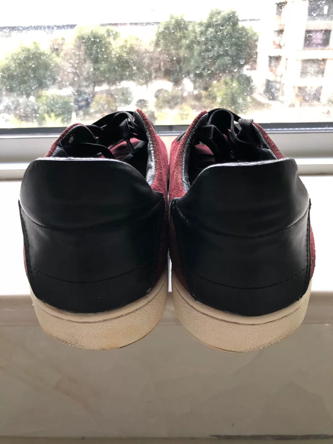 Louis Vuitton Men's Burgundy Sneakers
