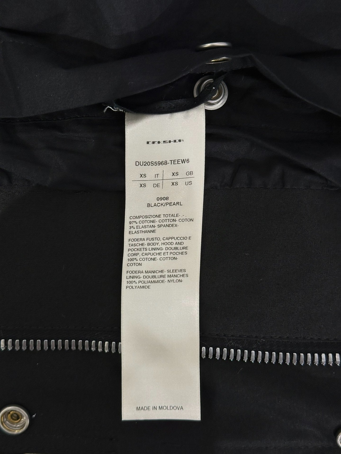 Rick Owens Drkshdw Mid-Length Hooded Parka XS