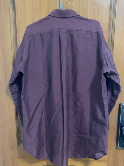 Yohji Yamamoto Y's Men's Burgundy Shirt