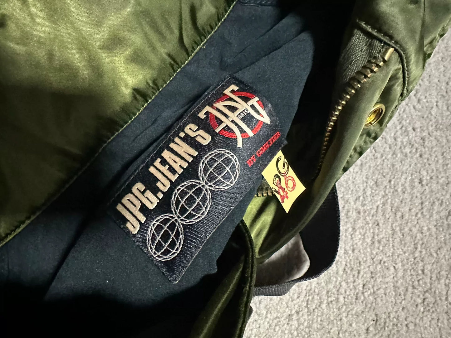 rare jean paul gaultier green parachute jacket