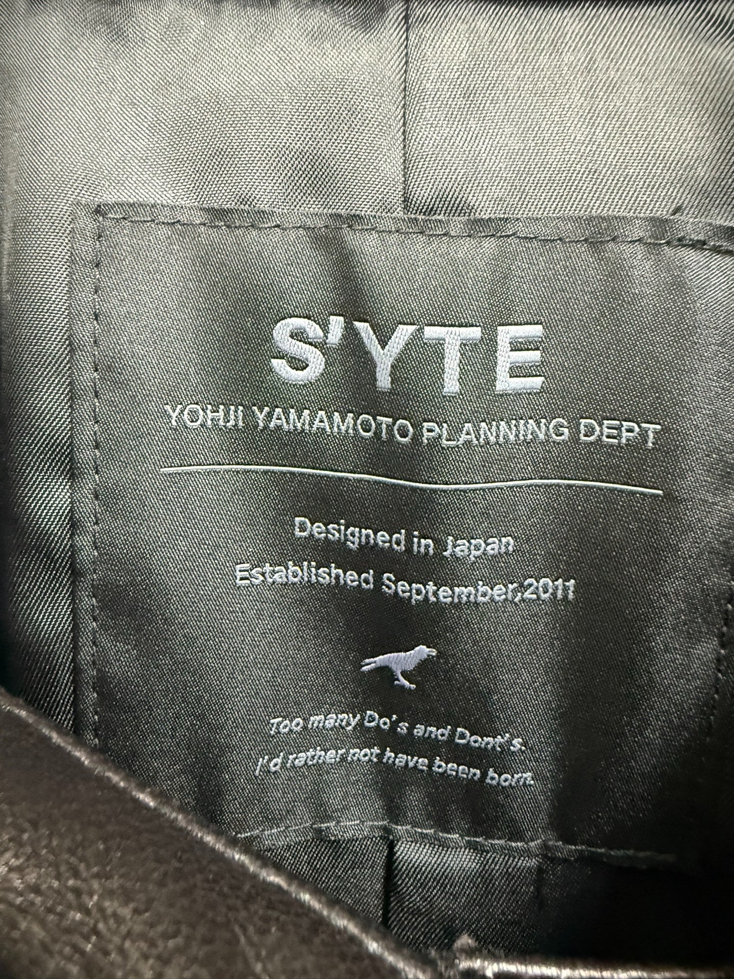 Yohji Yamamoto S'YTE Sheepskin Jacket