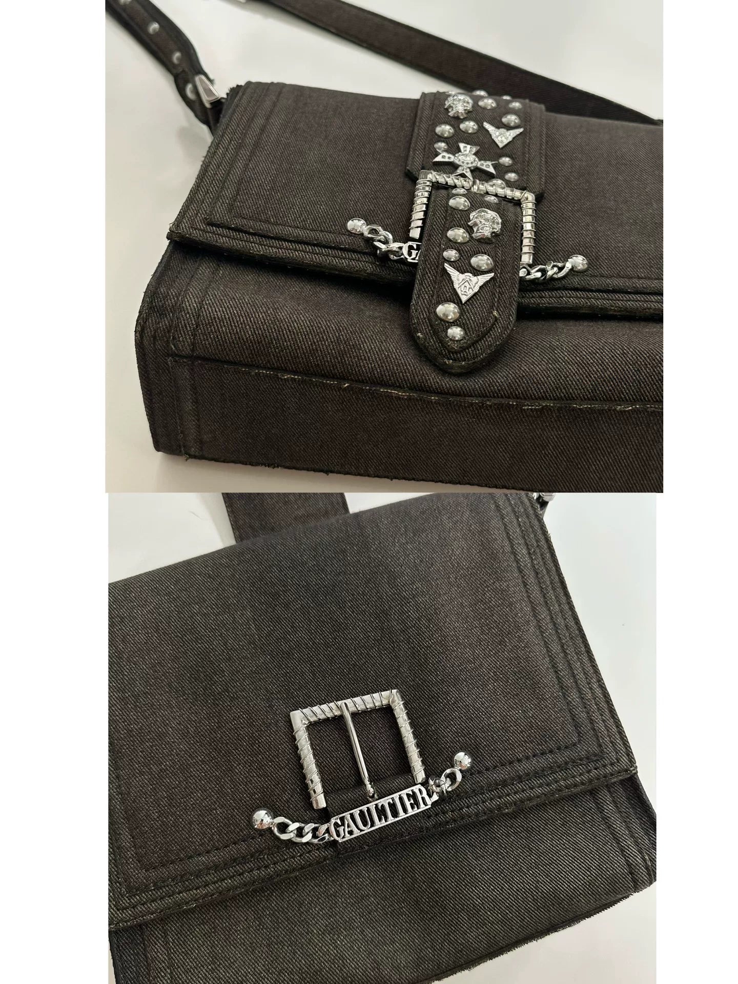 Jean Paul Gaultier Vintage Buckle Shoulder Bag