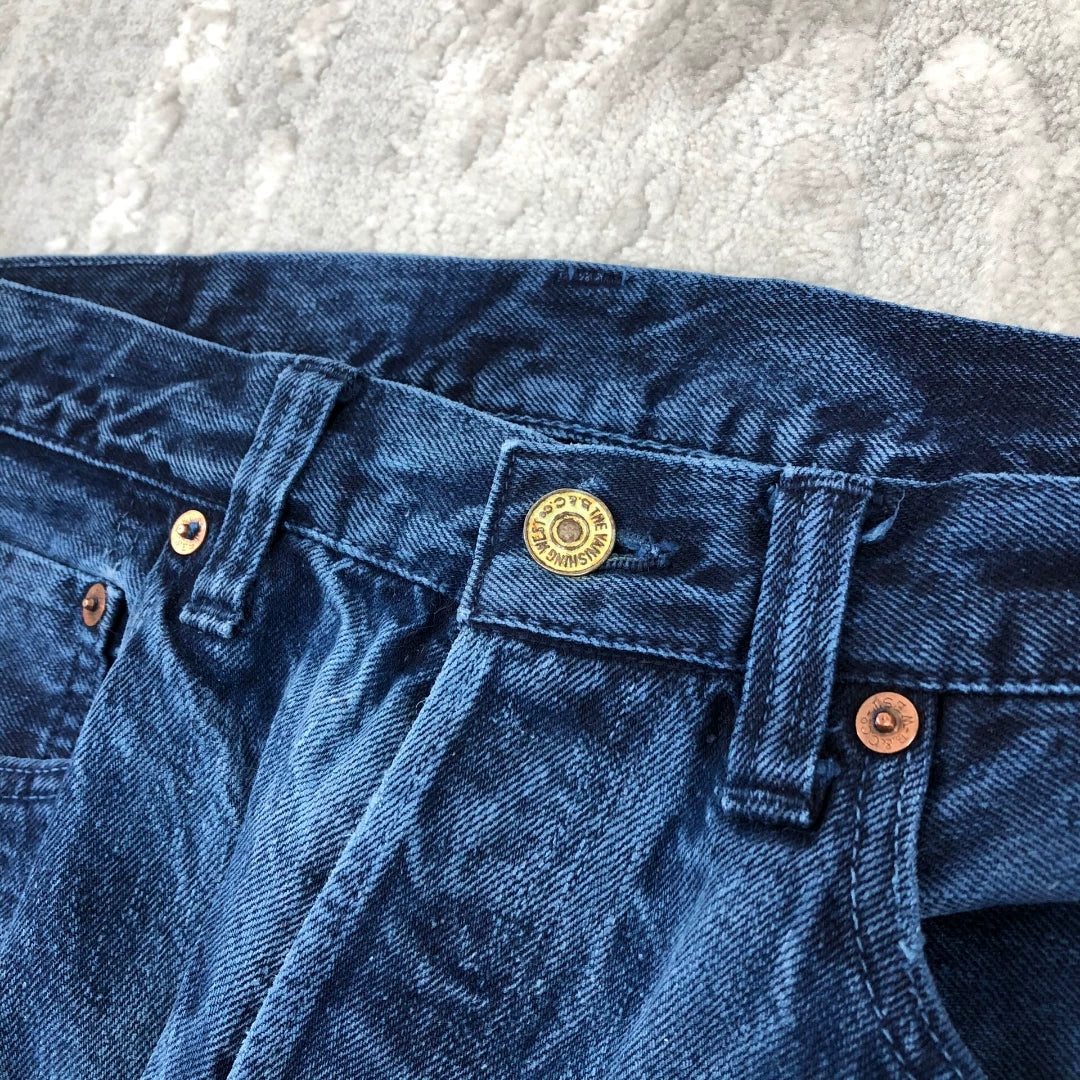 Freewheelers Blue Dyed Vintage Denim Pants