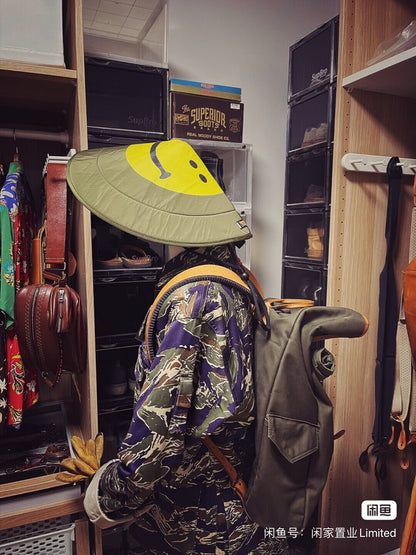 kapital smiley sun hat with logo