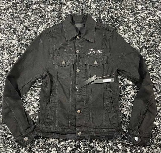 amiri lovers trucker denim jacket